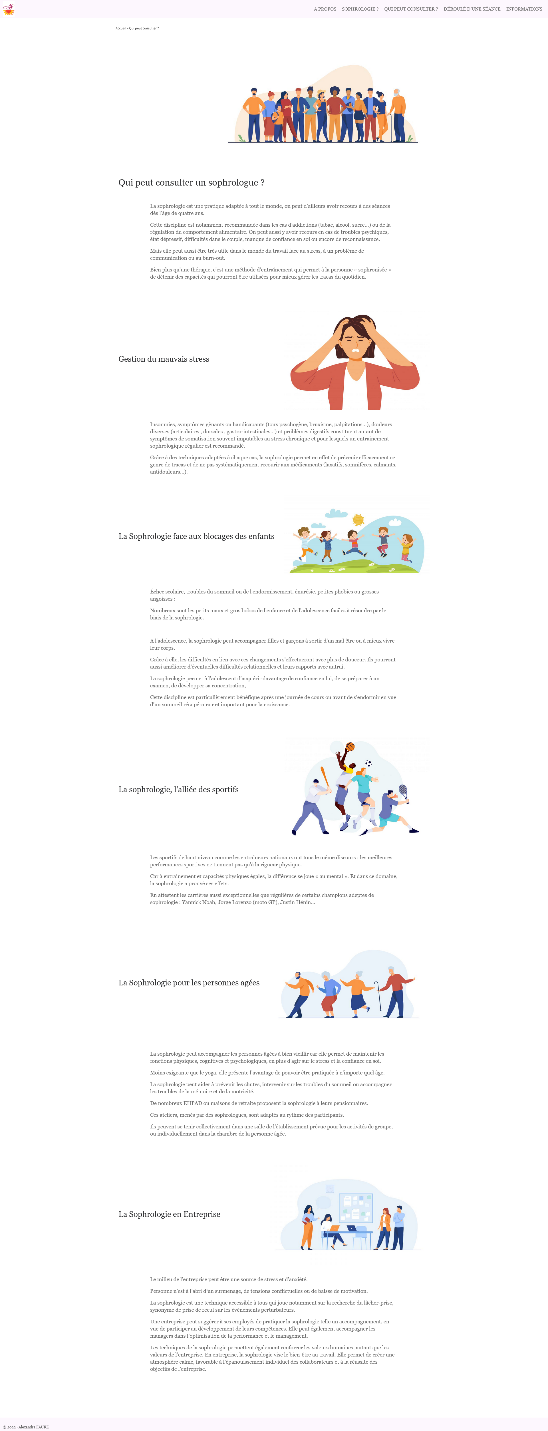 page la sopphrologie, pour qui